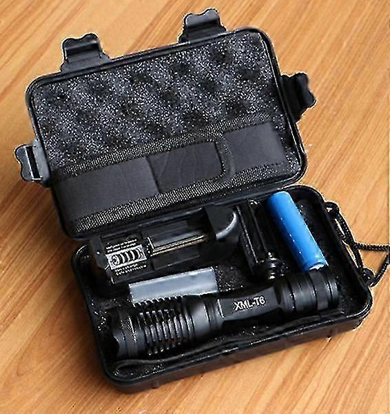 T6 Tactical Flashlight 3800Lumens Zoomable LED Torch