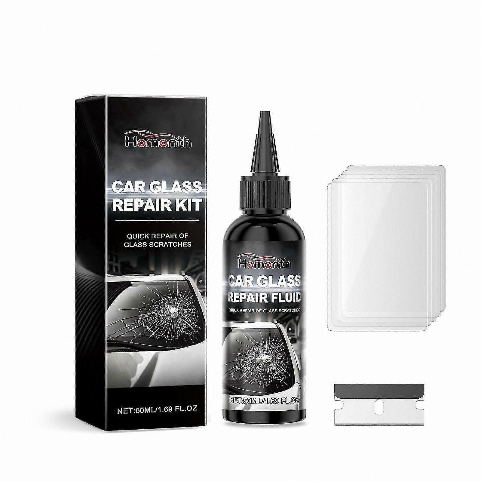 Windshield Crack Repair Solution, Advanced Glass Fixing Liquid for Quick and Effective Chip Removal, 2025 Model