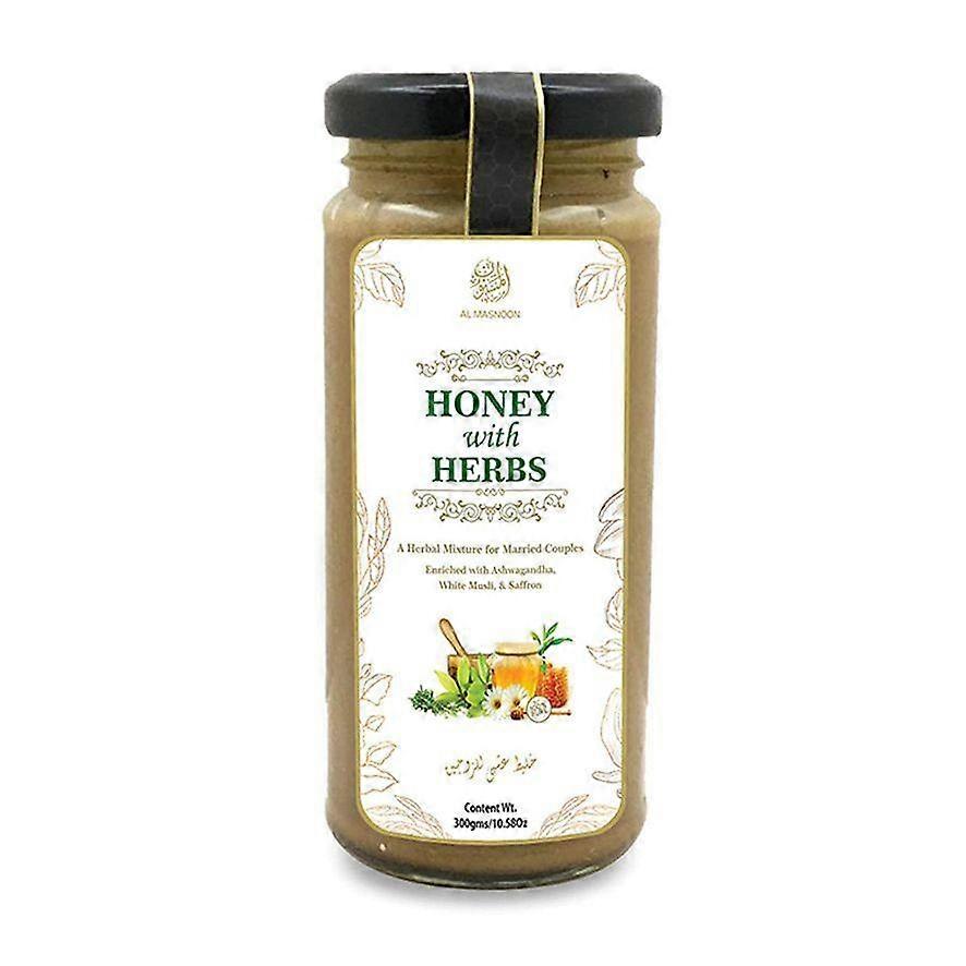 Honey with a mixture of herbs (300 g), Honey With Herbs, AL MASNOON