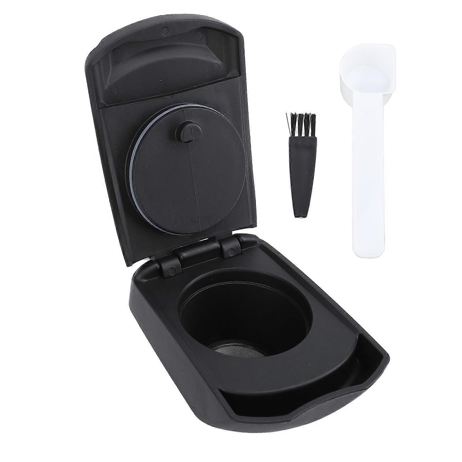 Reusable Capsule Adapter PP SUS Refillable Coffee Capsule Converter with Integrated Clamshell