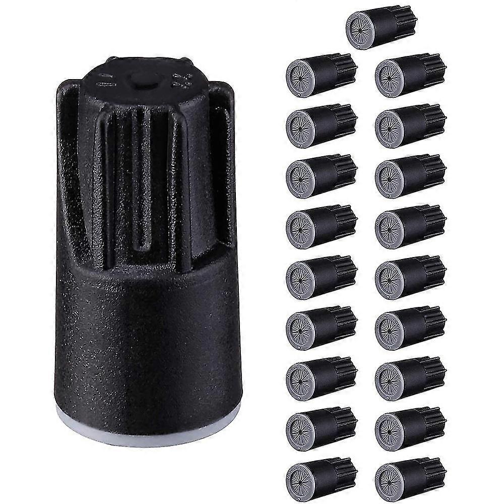 Waterproof Wire Connectors, Grease Cap Outdoor Electrical Wire Cap Nuts compatible Low Voltage Landscape Lighting,Black(20Pack)