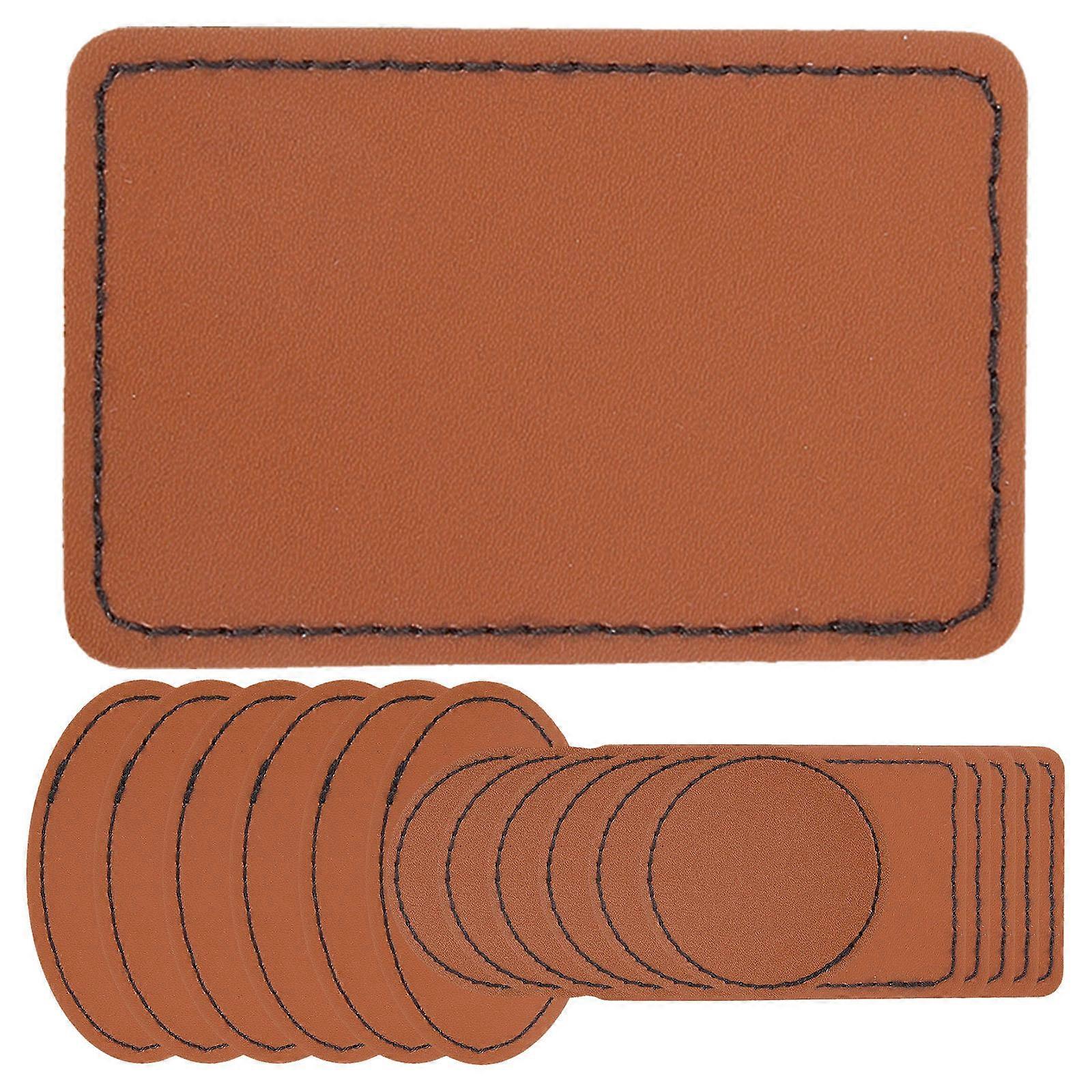 PU Leatherette Patch for Decoration Use 15Pcs Patches for Sewing
