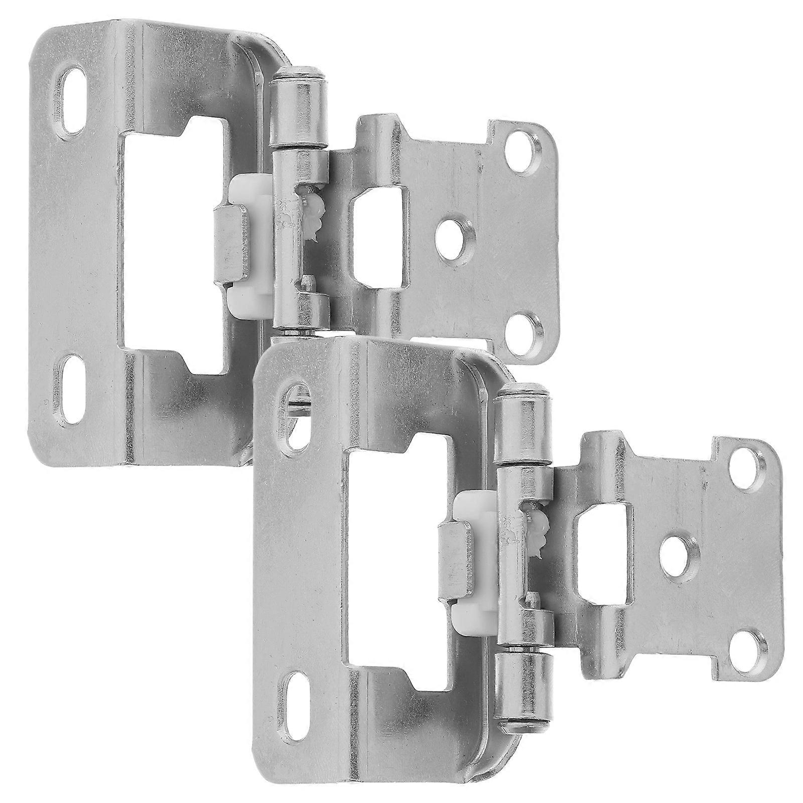Self Closing Hinges Semi Wrap Cabinet Door Hinge 2Pcs for Home Use
