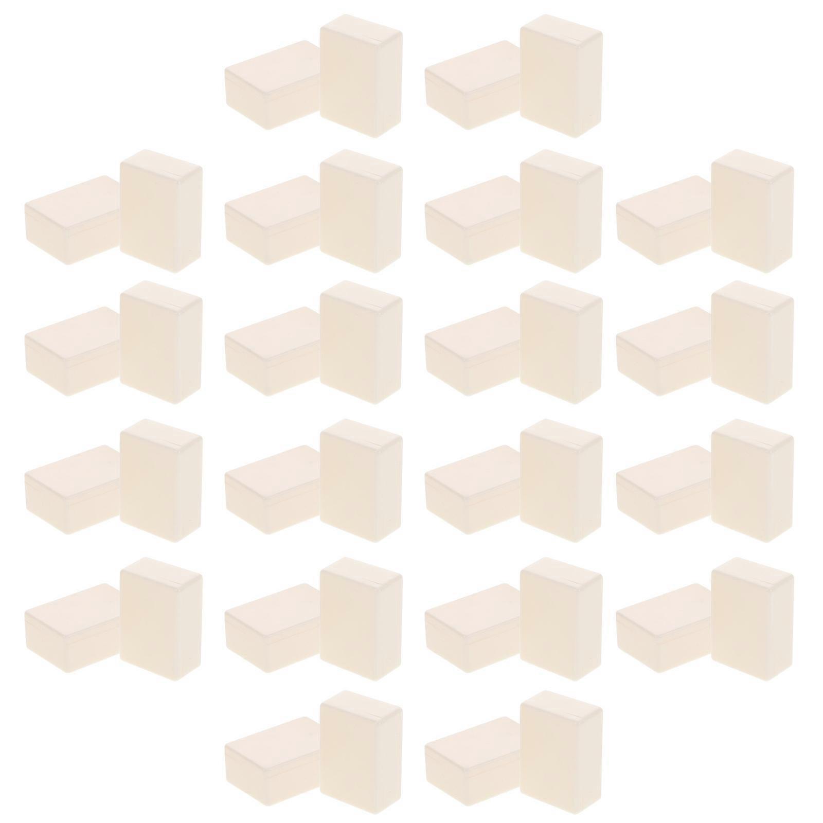 Durable Acrylic Game Pieces White for Game Mahjong DIY Set