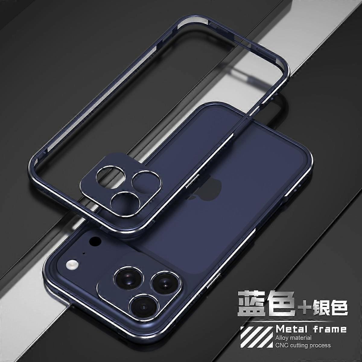 Metal Frame border Bumper Protective Case W/Lens Protector For iPhone 17 Pro Max