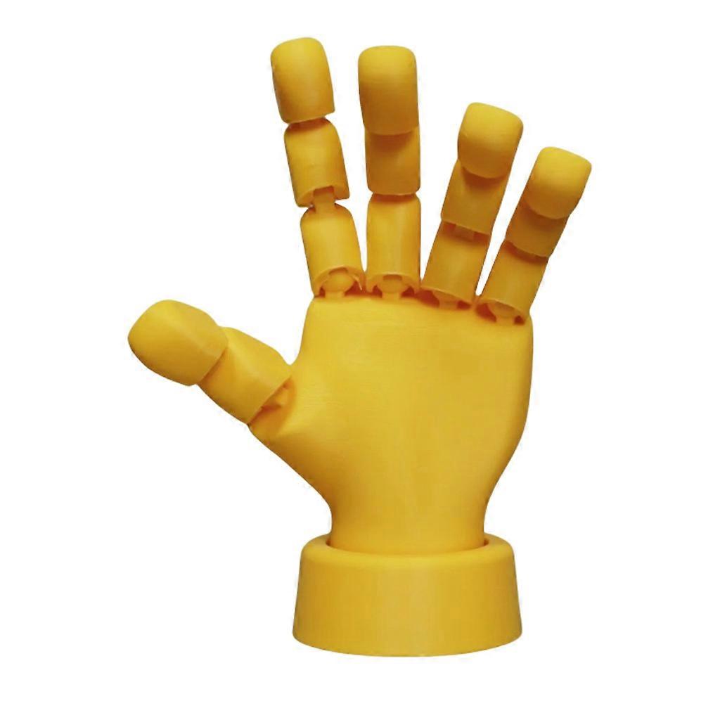 Plastic Hand Model Flexible Moveable Fingers Manikin Hand Figure for Sketching Drawing Home Office Desk Posable Joints Multicolor