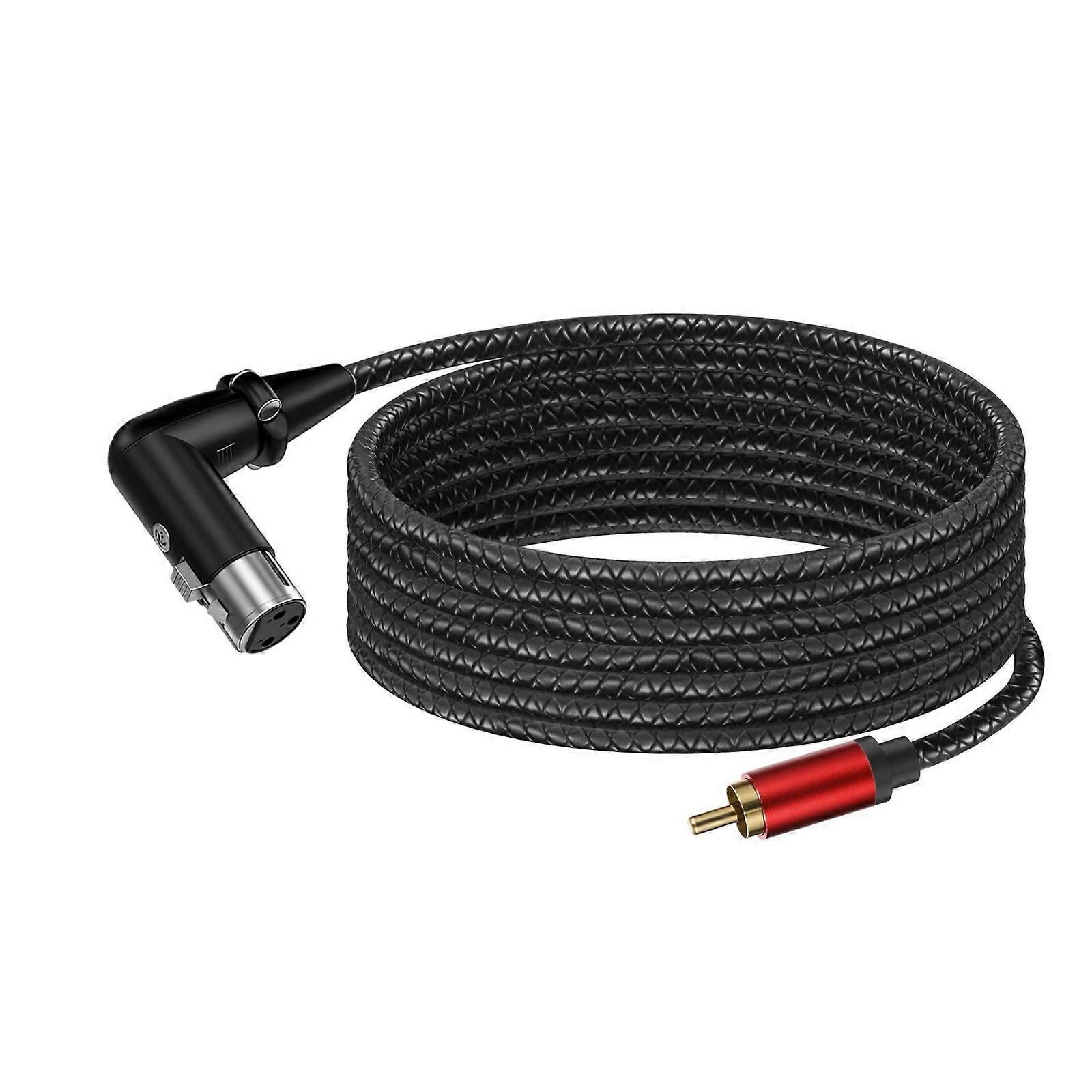 Studio Quality XLRs To RCAs Adapters Cord With Tangles Resistant And Gold Plated Interfaces For Equipment And Sound Recording Devices Multicolor