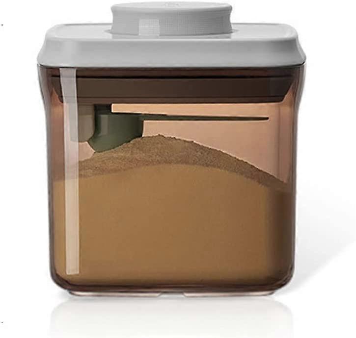 Milk Powder Dispenser Sealed Airtight LightProof MoistureProof PopUp Storage With Spoon 800ml Capacity 500ml Size