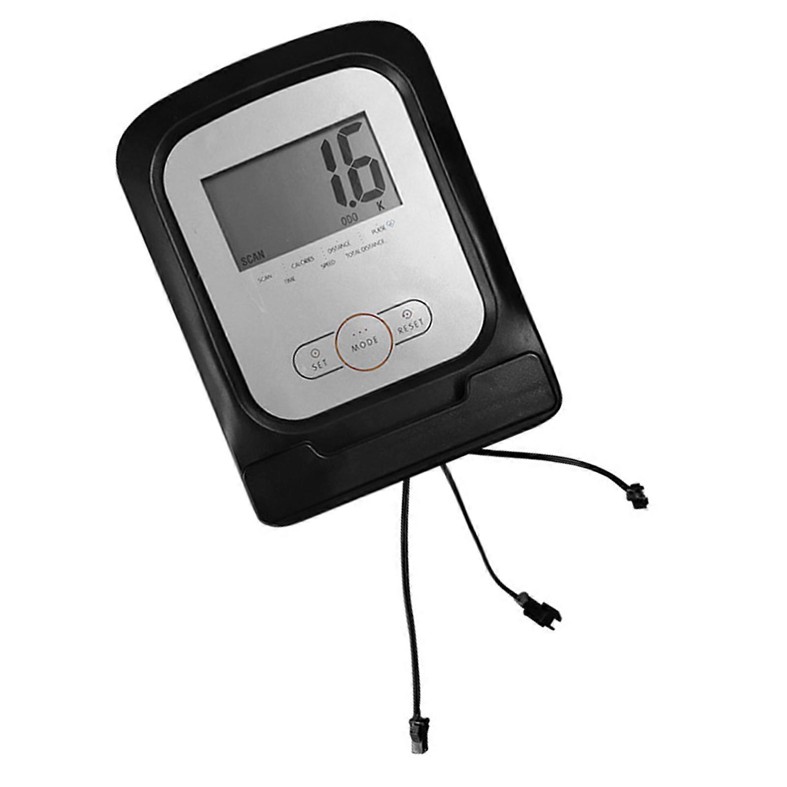 Innendørs stasjonær sykkelmåler ergometersykkelmonitor sykler displayteller speedometer treningsutstyr varig flerfarget