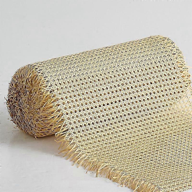 14" Wide X 3.3' Rattan Rattan Webbing Rolls For Rattan Projects, Rattan Webbing Boards, Natural Prewoven Open Mesh Rattan For Furniture Chair Cabinet