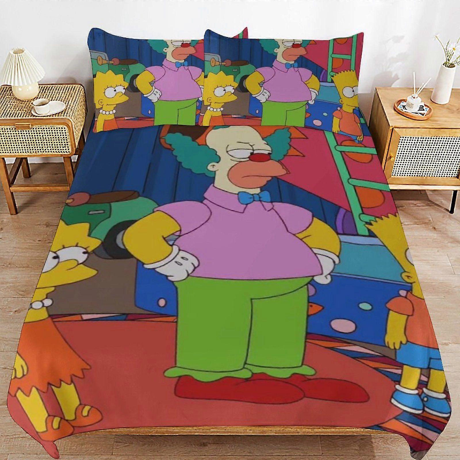 w165 Simpsonovi La pelcula Home Friendly Soft Touch Longust Thread Design Zip Duvet Cover Sets Use Pattern i165