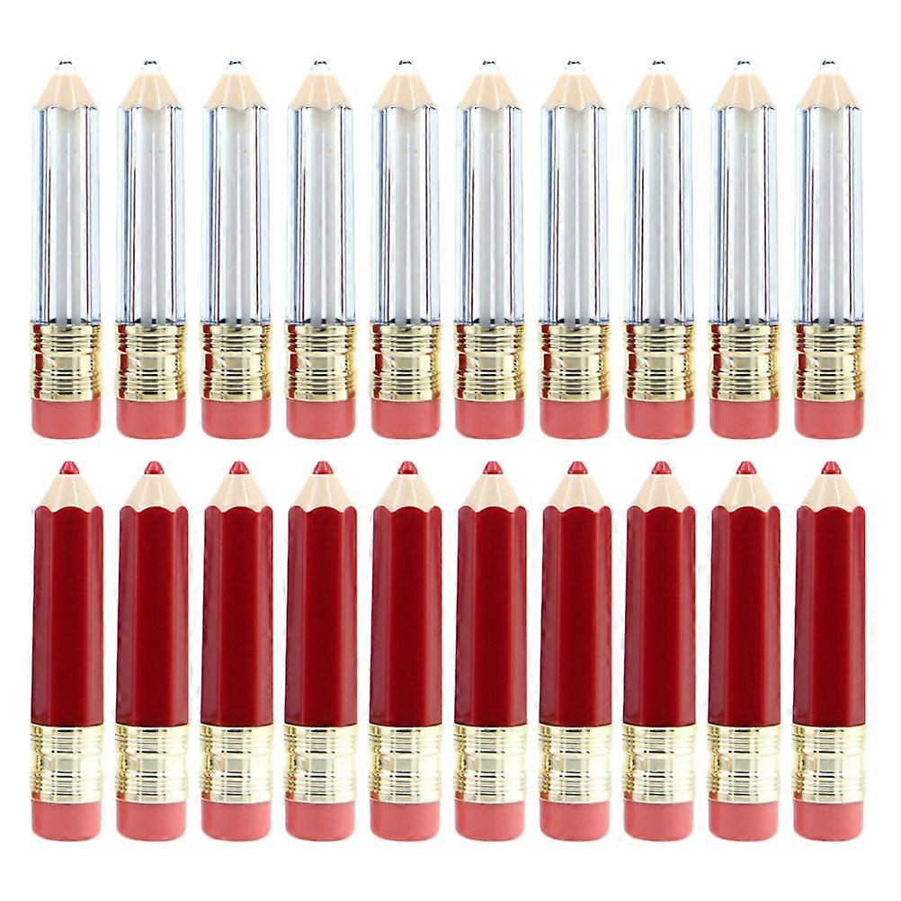 20pcs Pencil Shaped Lipstick Samples Containers Empty Mini Lip Gloss Tube