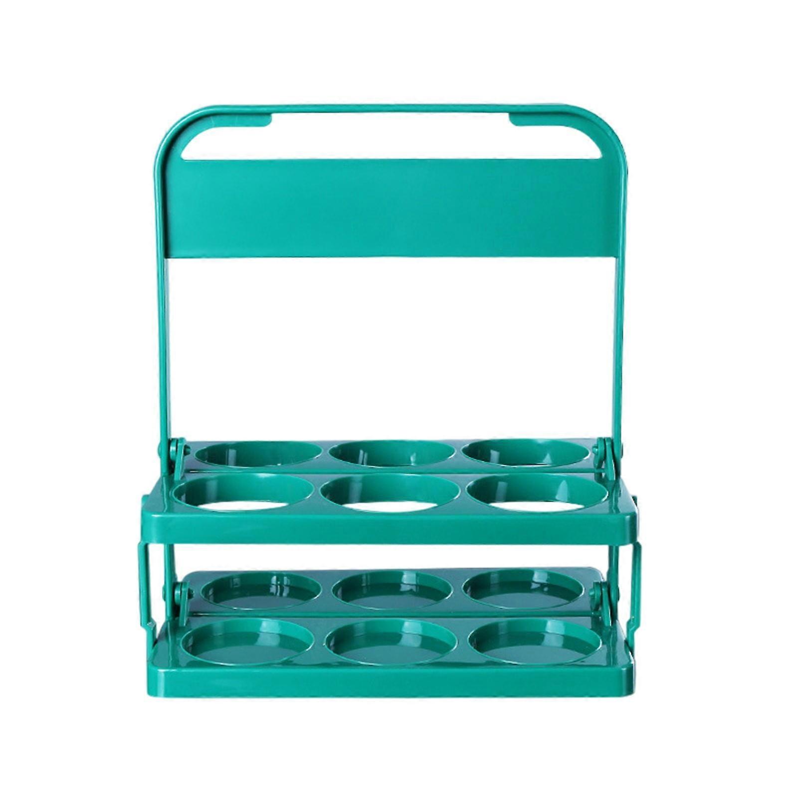 Bottle Foldable Large Space 6 Holes Beverage Delivery Holder With Handle for GrubhubHome Textile Storage