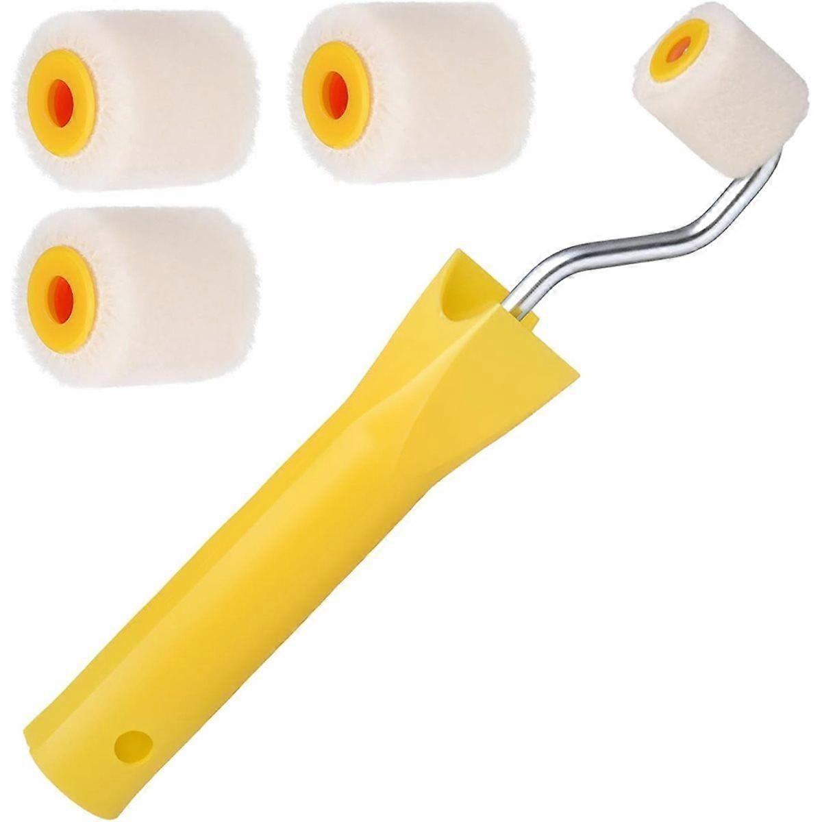 Mini Paint Rollers for Touch Up Trim Edge or Corner Small Roller Paint Brush Tiny Corner Painting To