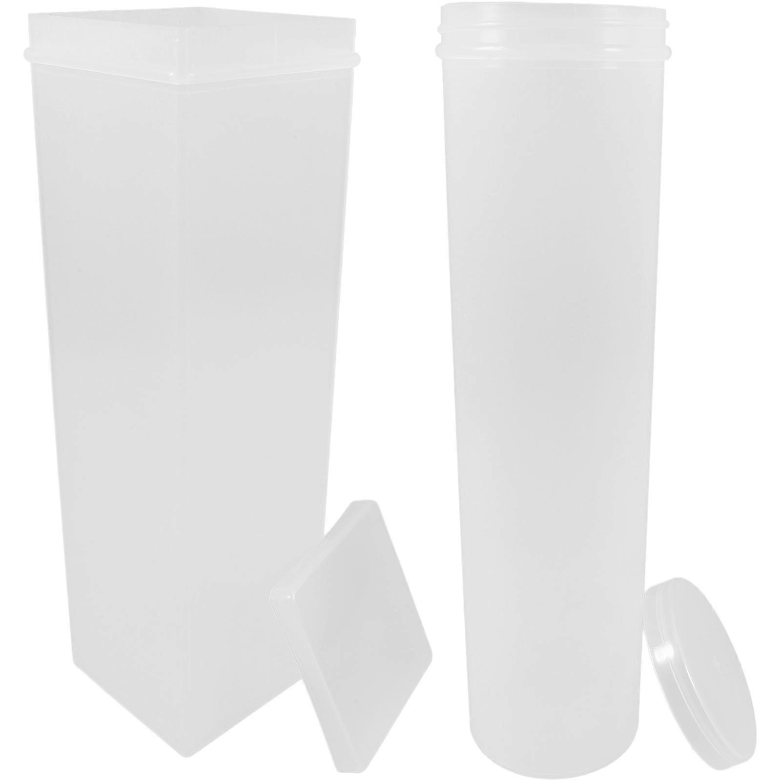 Cookie Storage Holder Cracker Container for Storage Use 2Pcs Transparent