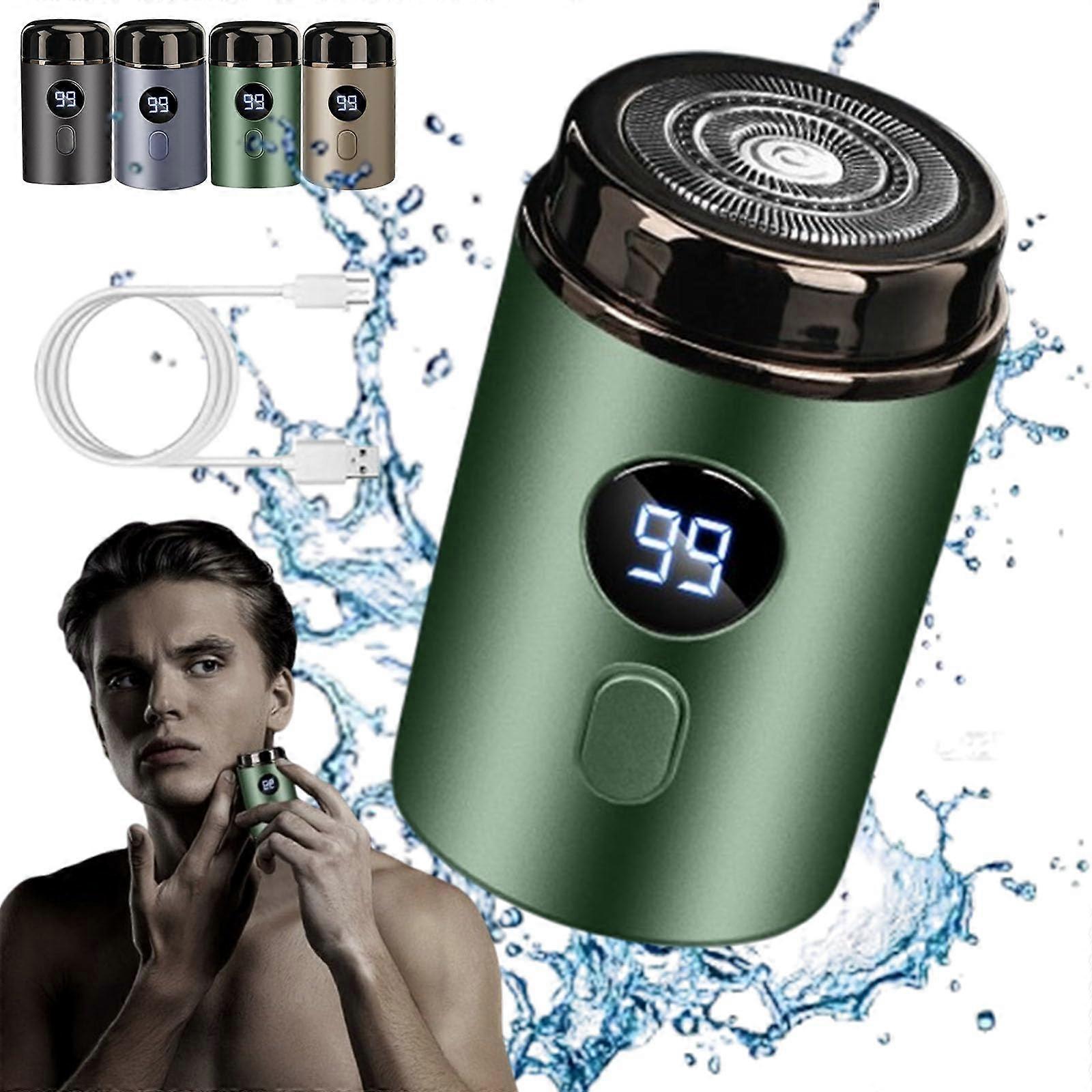 Electric Shaver for Men with 3D Floating Blades, USB Rechargeable Beard Trimmer, IPX7 Waterproof Razor for Wet and Dry Use