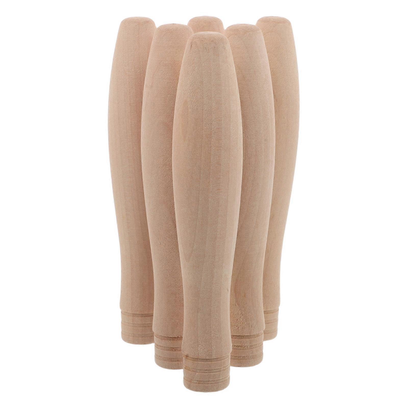 Wooden Pot Handle for Cookware Replacement 6Pcs Anti-Scald Grip