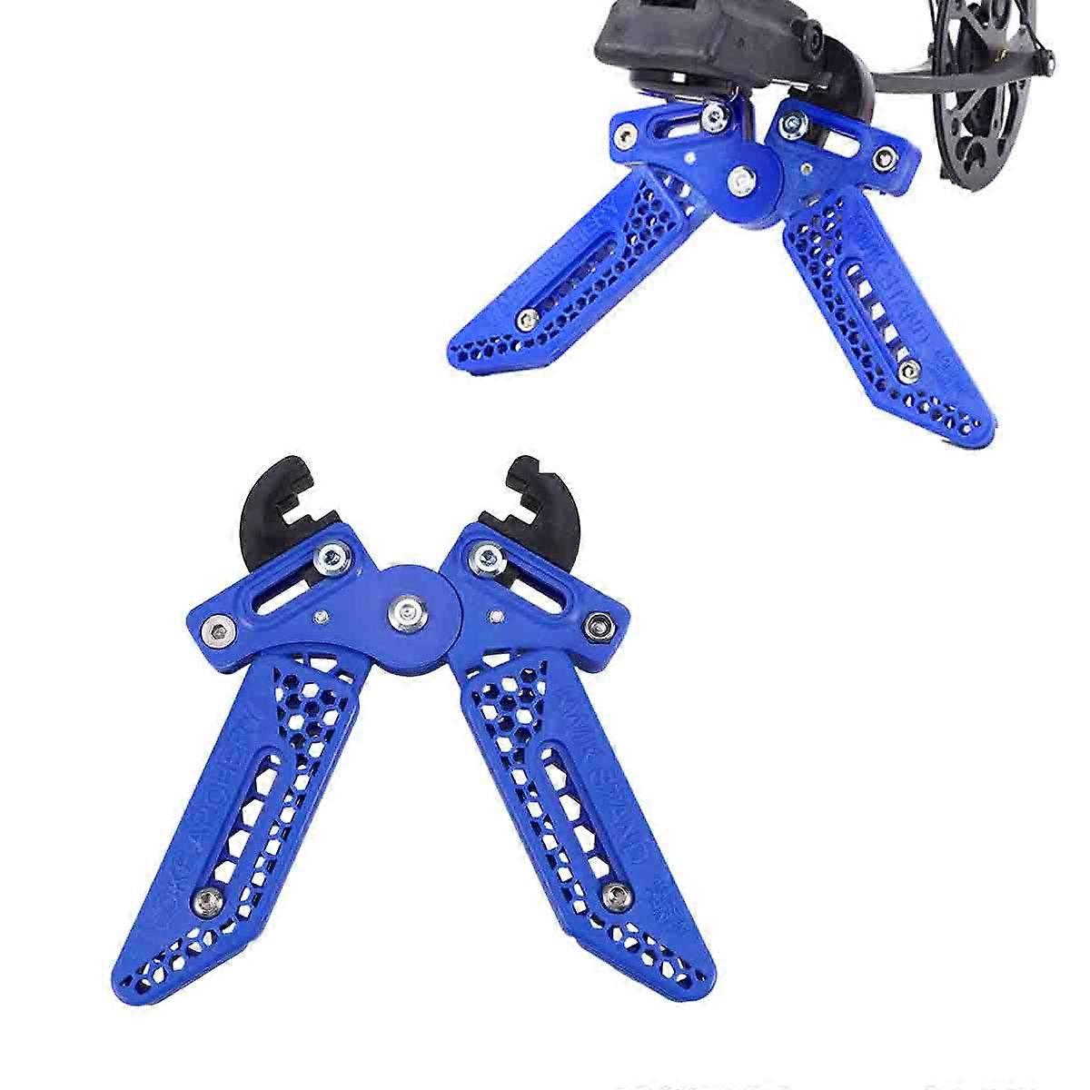 Arrow Kick Stand Scissors Style Bow Holder for Bow Use 2Pcs Blue