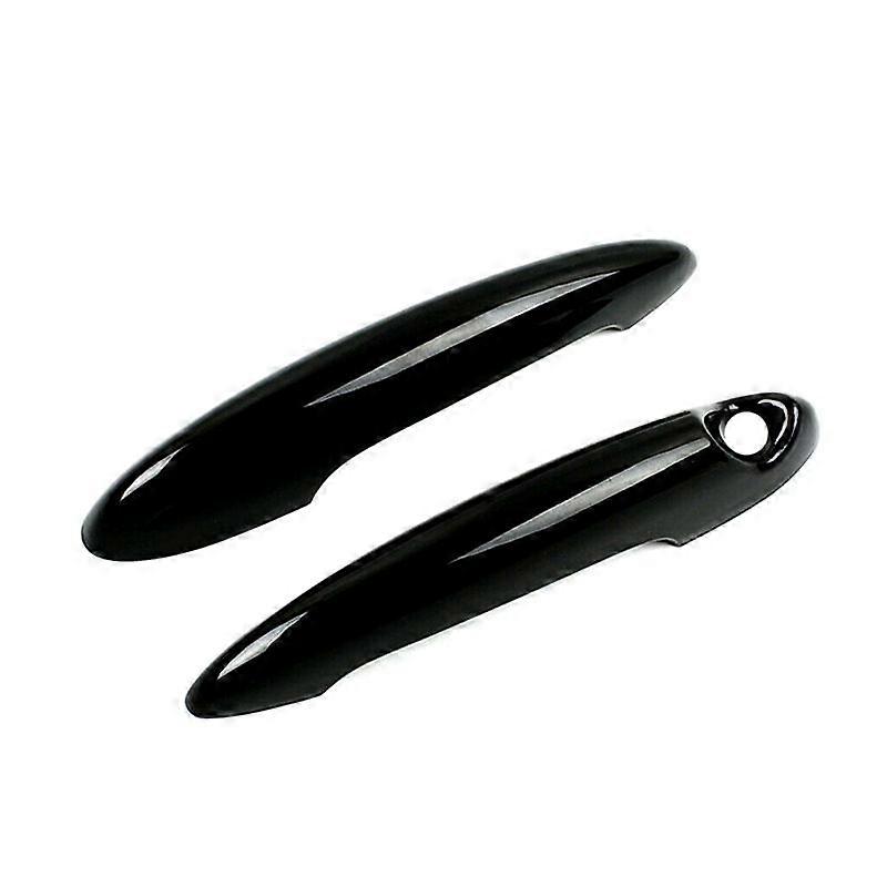 2Pcs Gloss Black Door Outer Handle Car Door Handle