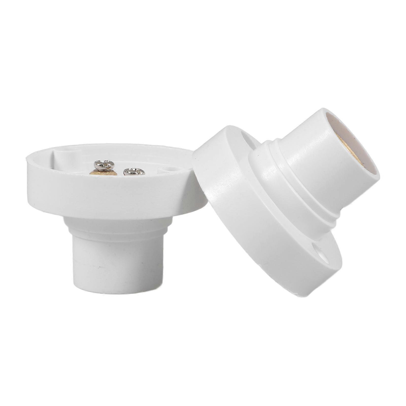 E14 Lamps Socket Bulb Holder for Electrical Testing 2Pcs Durable Round Shape