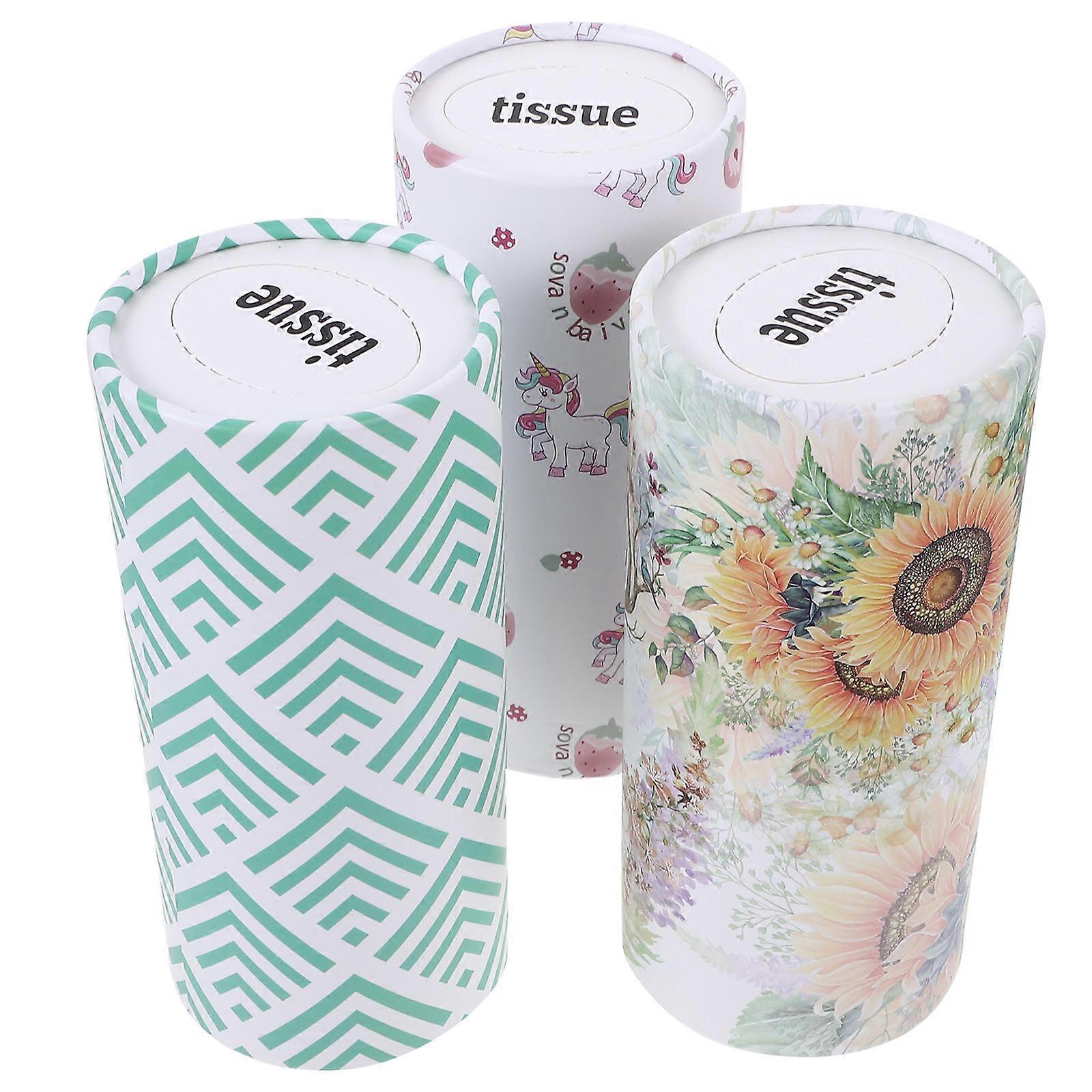 3Pcs Convenient Car Tissues Multi Function Facial Napkins Adorable Car Supply