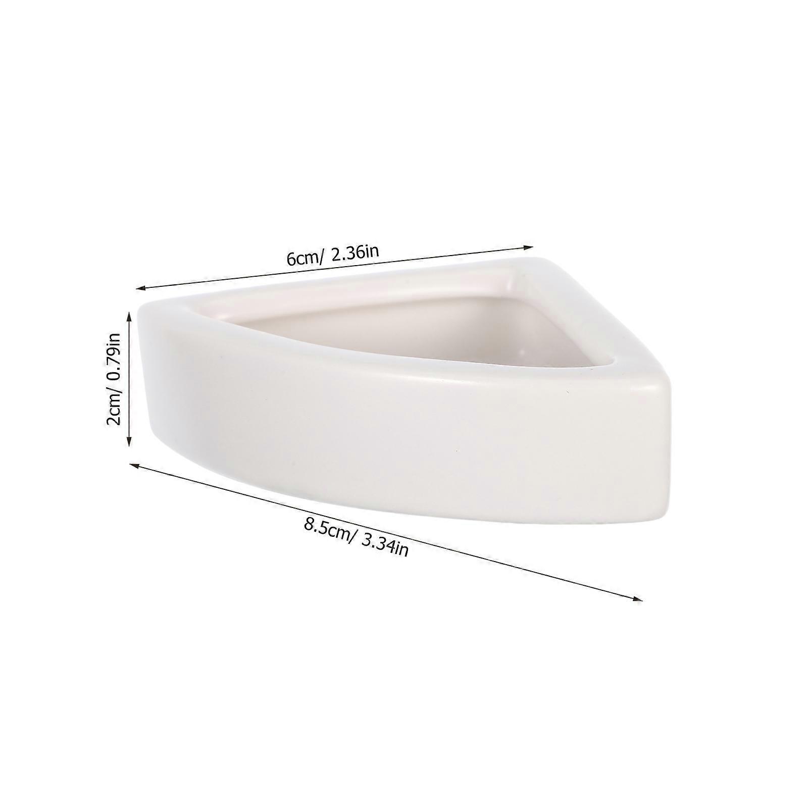 1 Stück Reptilien Eidechse Futternapf Keramik Futternapf Becken Verhinderung der Flucht von Insekten Futterbehälter (weiß Größe M)