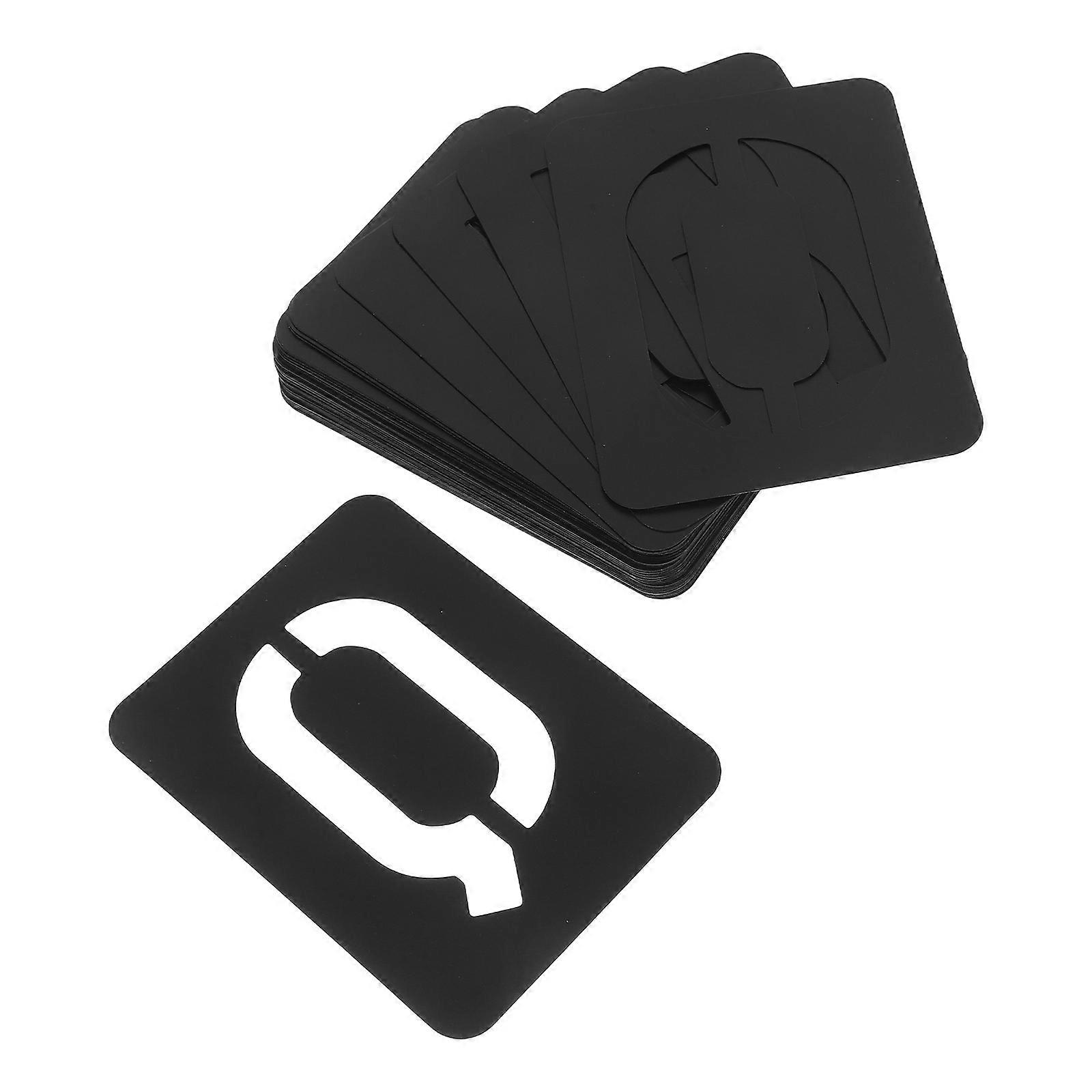 Reusable Crafting Templates 42Pcs Hollow Stencils Set For Painting On Walls And Furniture With Black Color Design