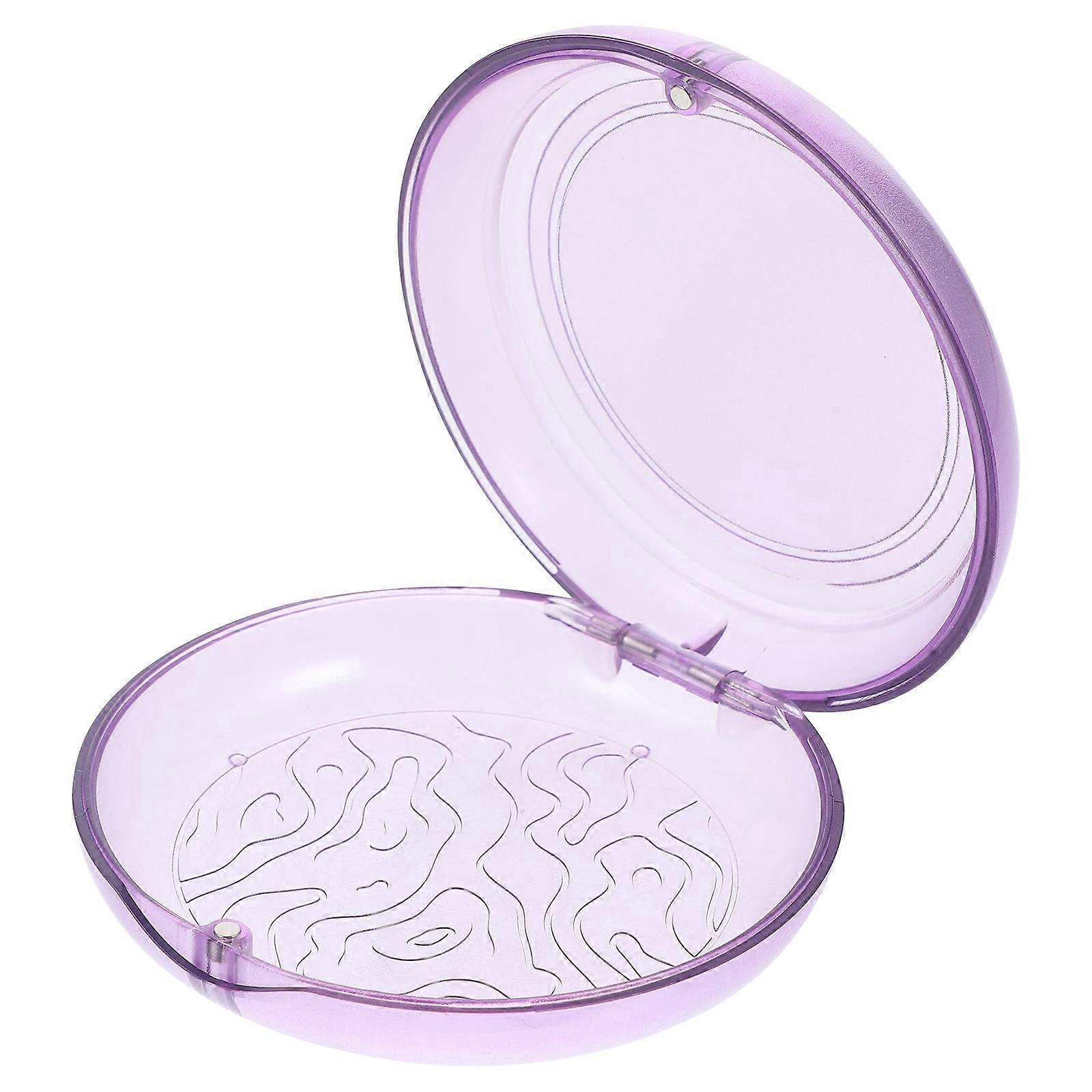 Retainer Holder Case for Storage Use 4Pcs Durable Purple