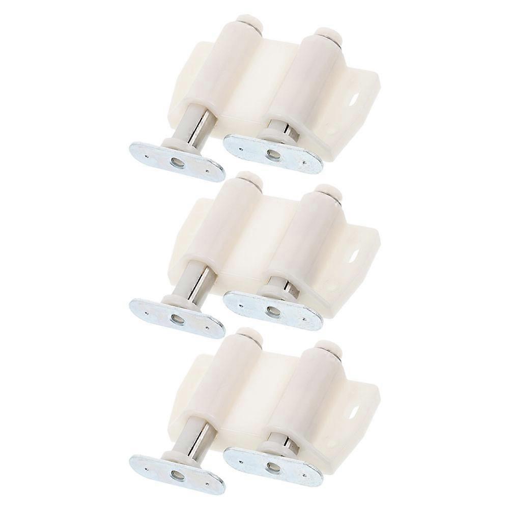 3Pcs Automatic Rebounding Cabinet Lock with Push to Open Magnetic Latch