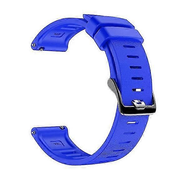 Adjustable silicone sports strap for Polar Grit X watch (LGL) Blue
