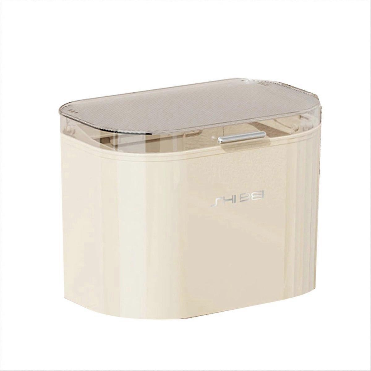 8L Kitchen Wastebasket with Lid Wall Mounted Trash Can A