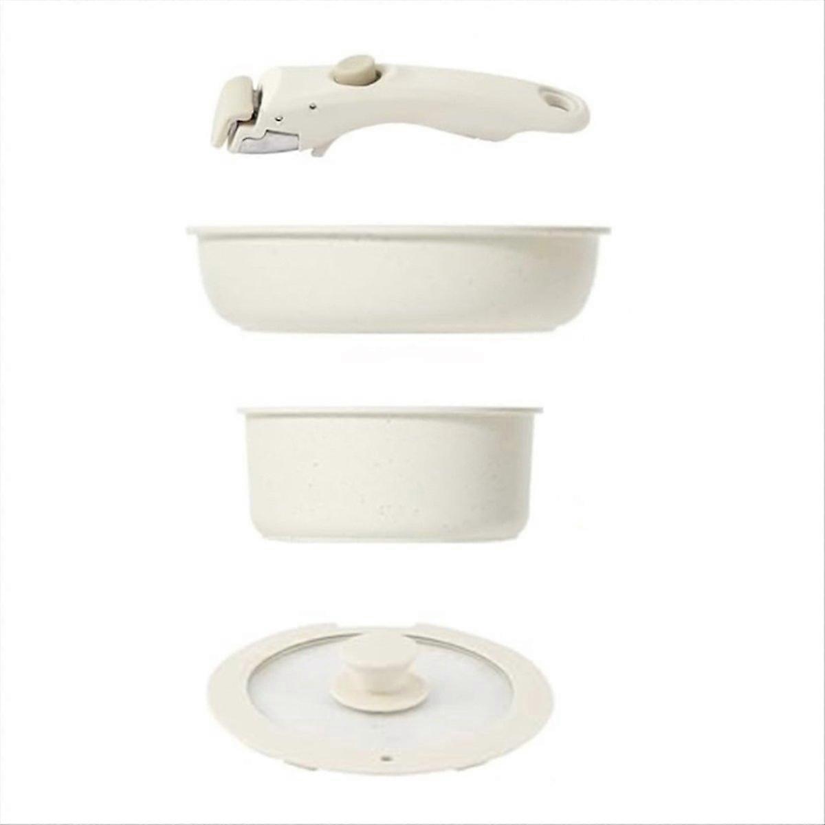 Nonstick Kitchen Cookware Set with Removable Handle