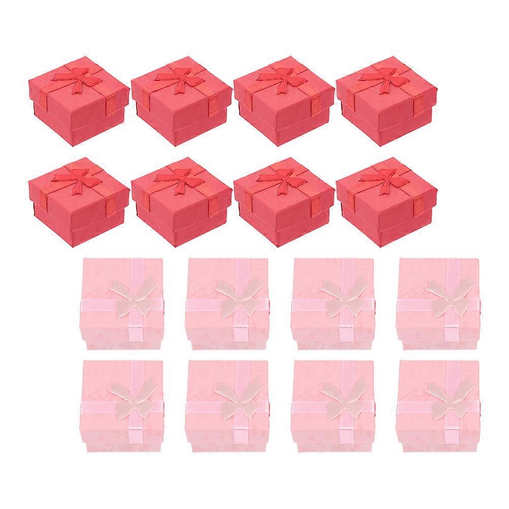 Multi-Function Ring Case Paper for Storage 24Pcs European Jewelry Boxes Set