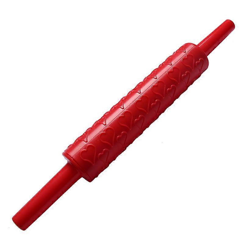 SKO Home DIY Cake Baking Tools: Plastic Embossed Fondant Pattern Rolling Pin