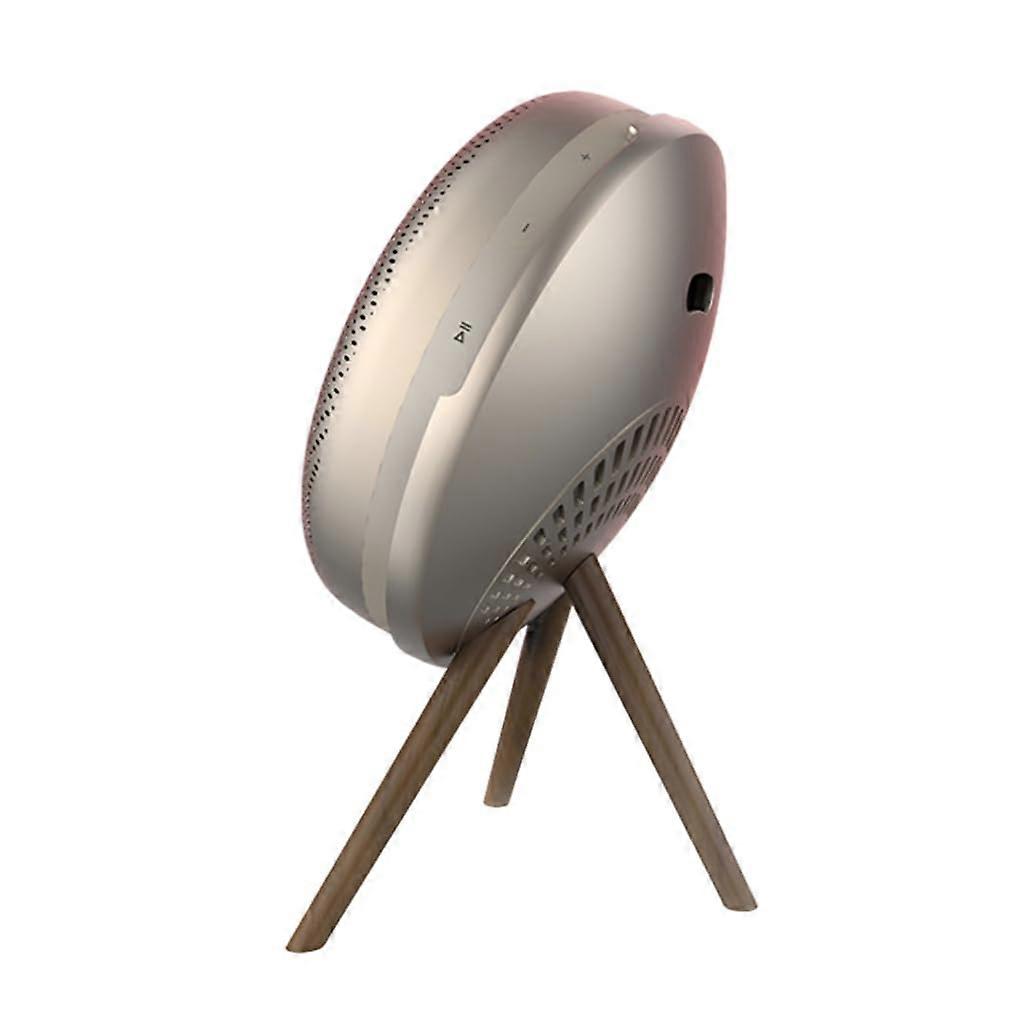 Portable Desktop Loudspeaker Mount Stand Holder for Enhanced Stability and Vibration Reduction in Golden Maple Finish