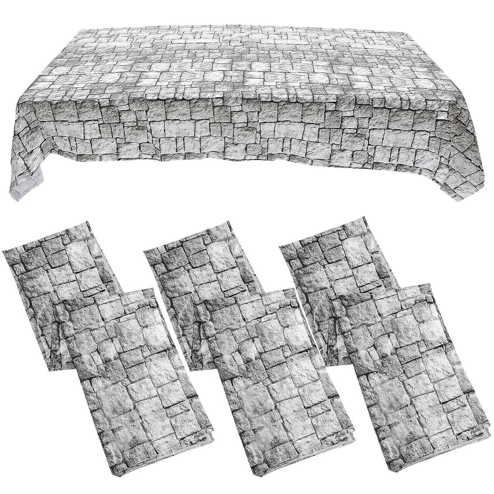 16Pcs Middle Ages Party Tablecloth Plastic Table Cover for Table Decoration