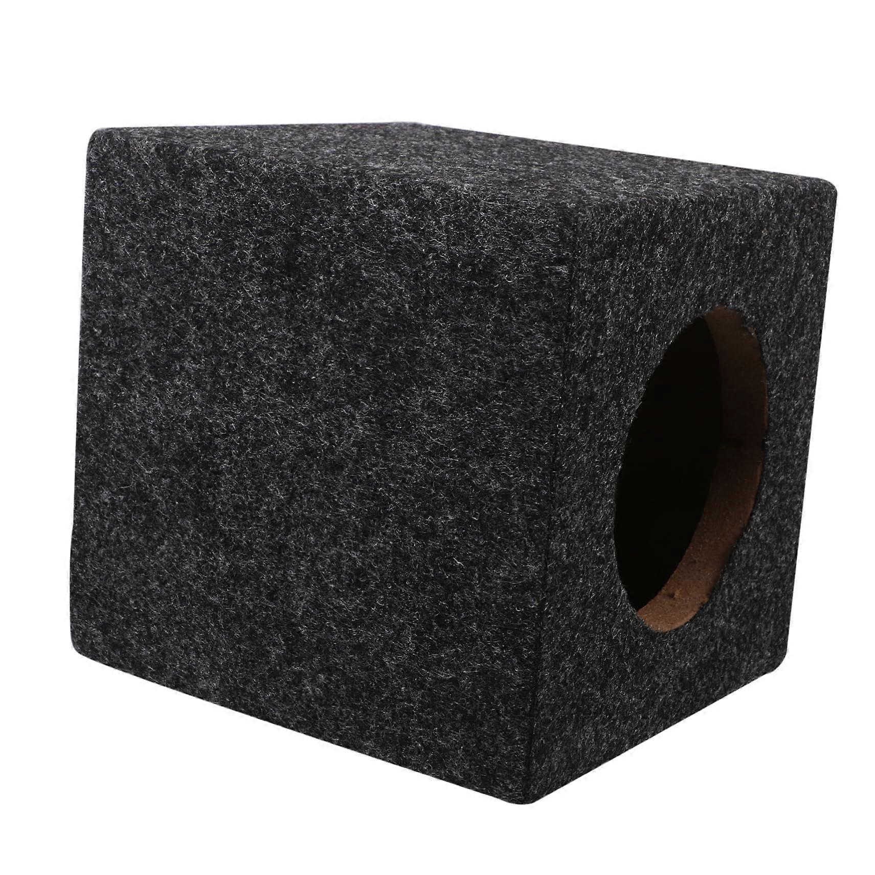 Universal Car Subwoofer Enclosure Box with Enhanced Bass Response and Durable Wood Cabinet