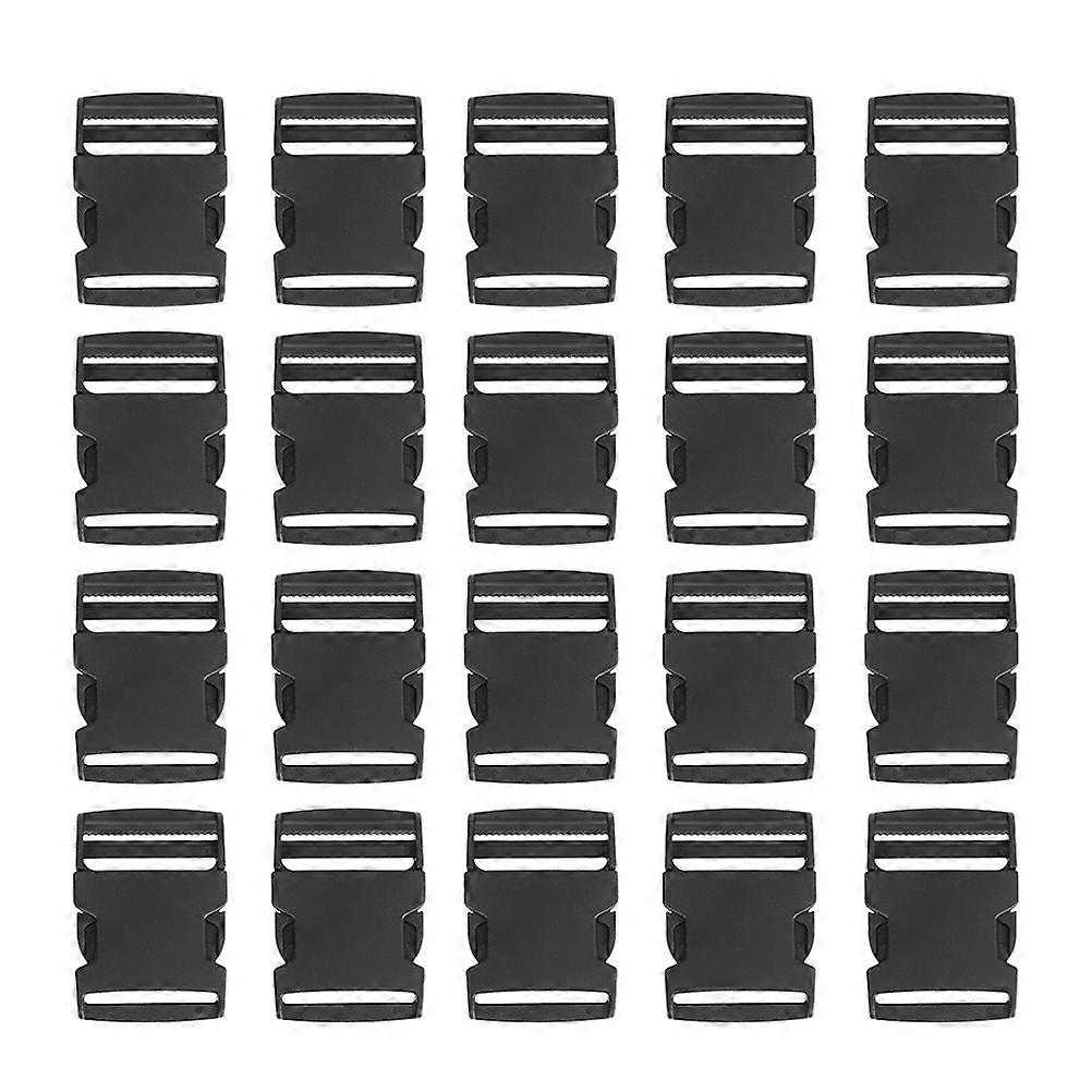 Plastic Belt Buckles Universal Release Buckles for 60Pcs Black Backpack Use