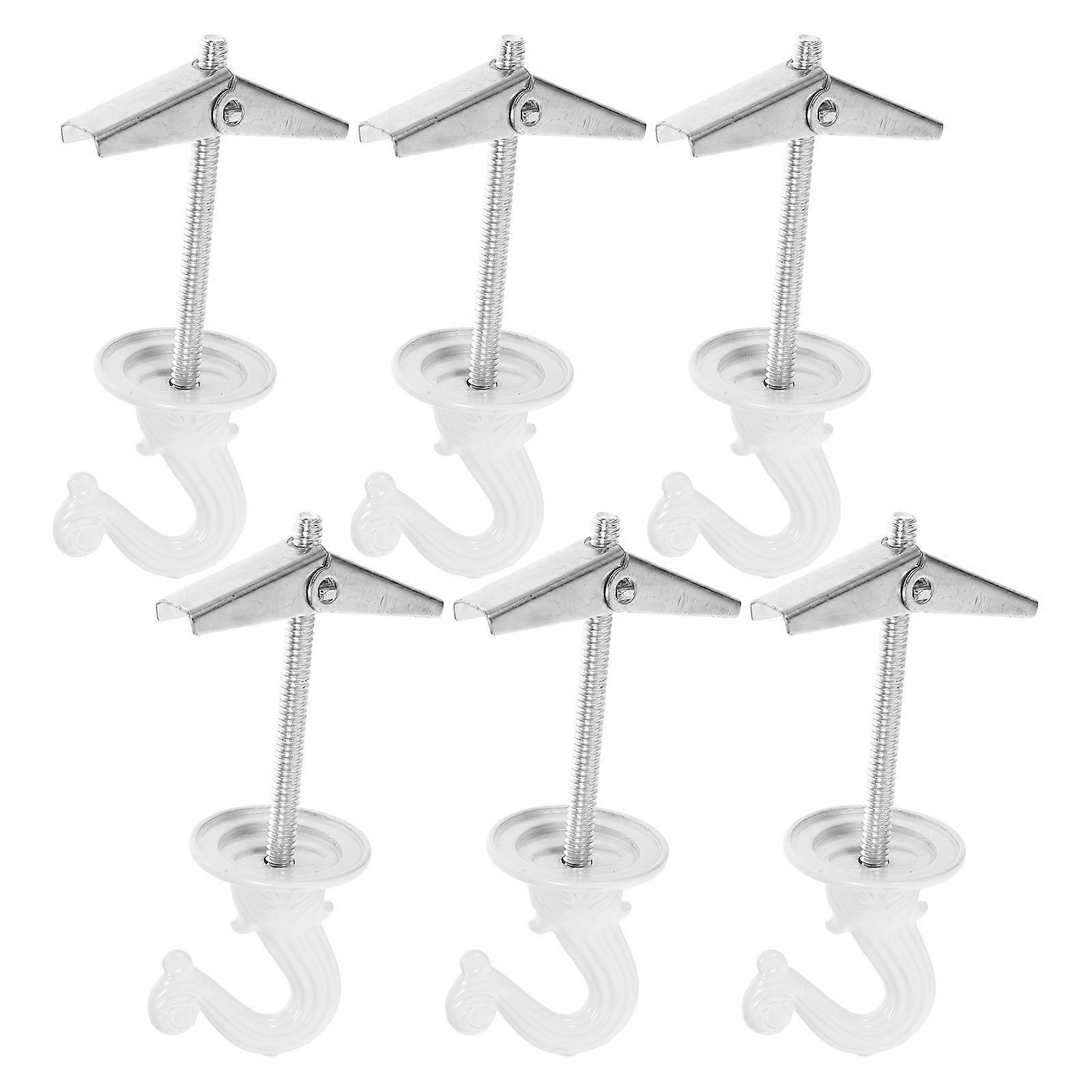 Plants Hooks Folding Orchid Ceiling Hooks for Hanging 6Pcs Metal Planter