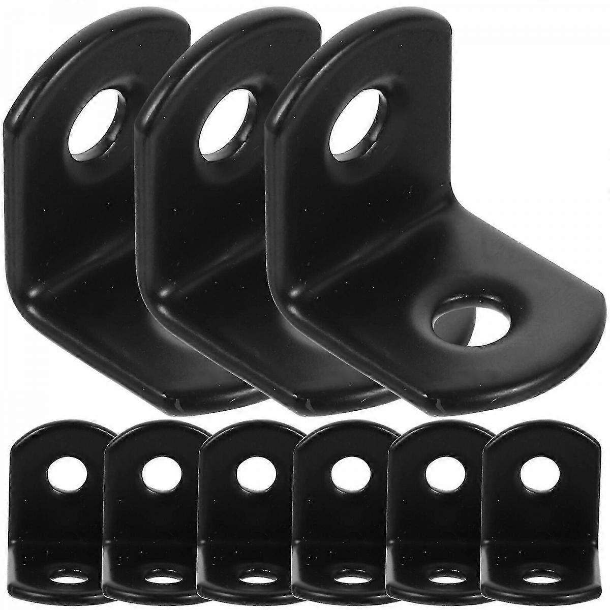 50pcs Angle Brackets L Shaped Shelf Bracket Stainless Steel Joint Fastener