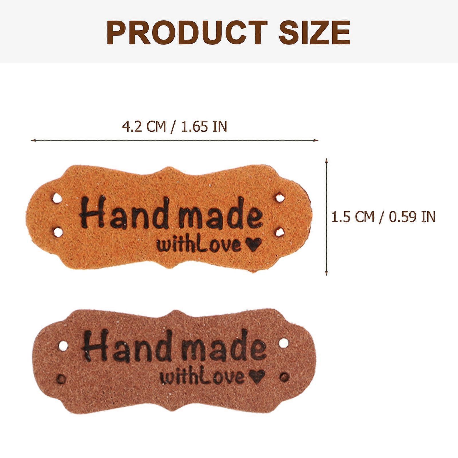 Handmade Clothing Label Tags for Decor 100Pcs Embossed Labels