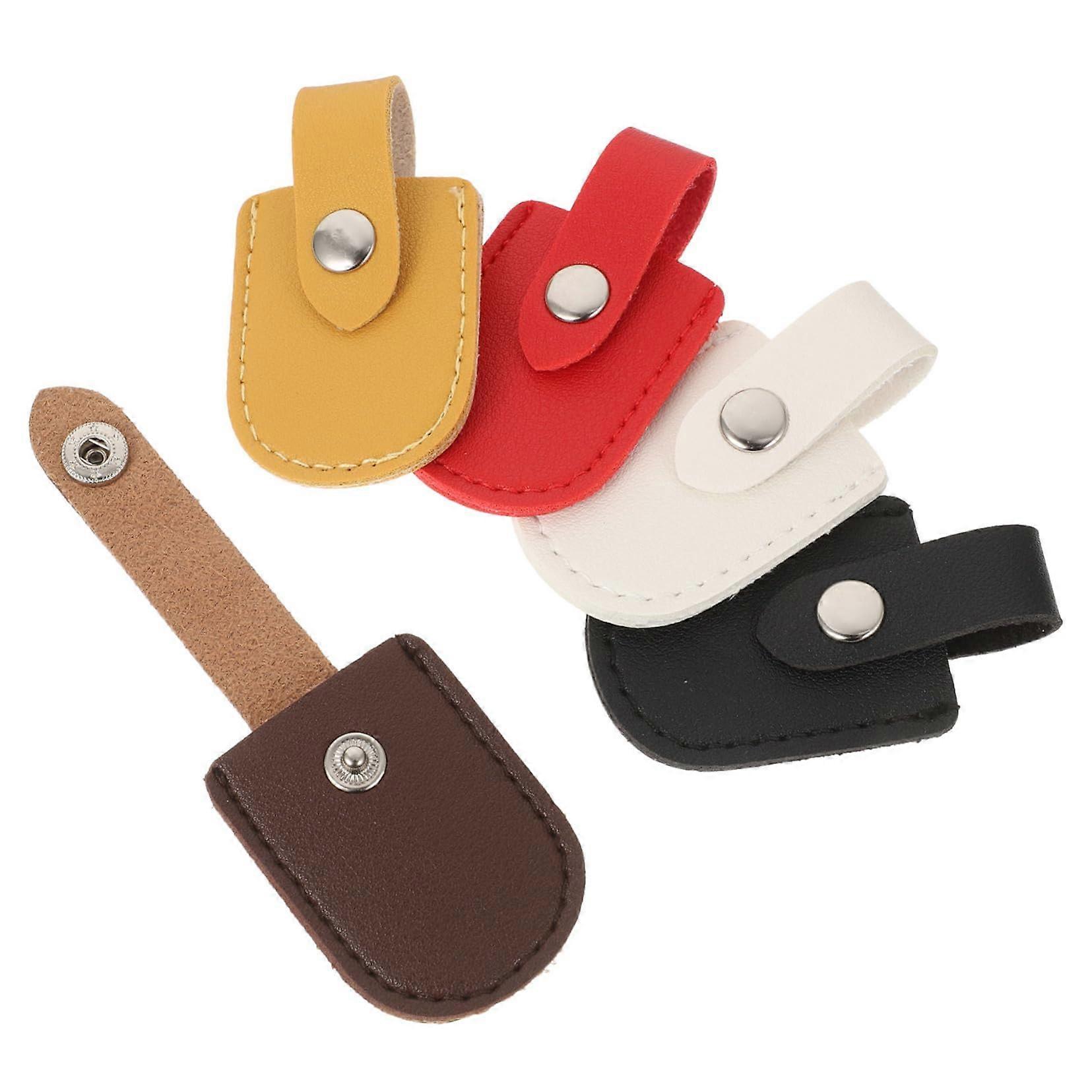 Cuticle Nipper Protective Cover Set, PU Blade Guard for Manicure Tools, Durable Mixed Colors