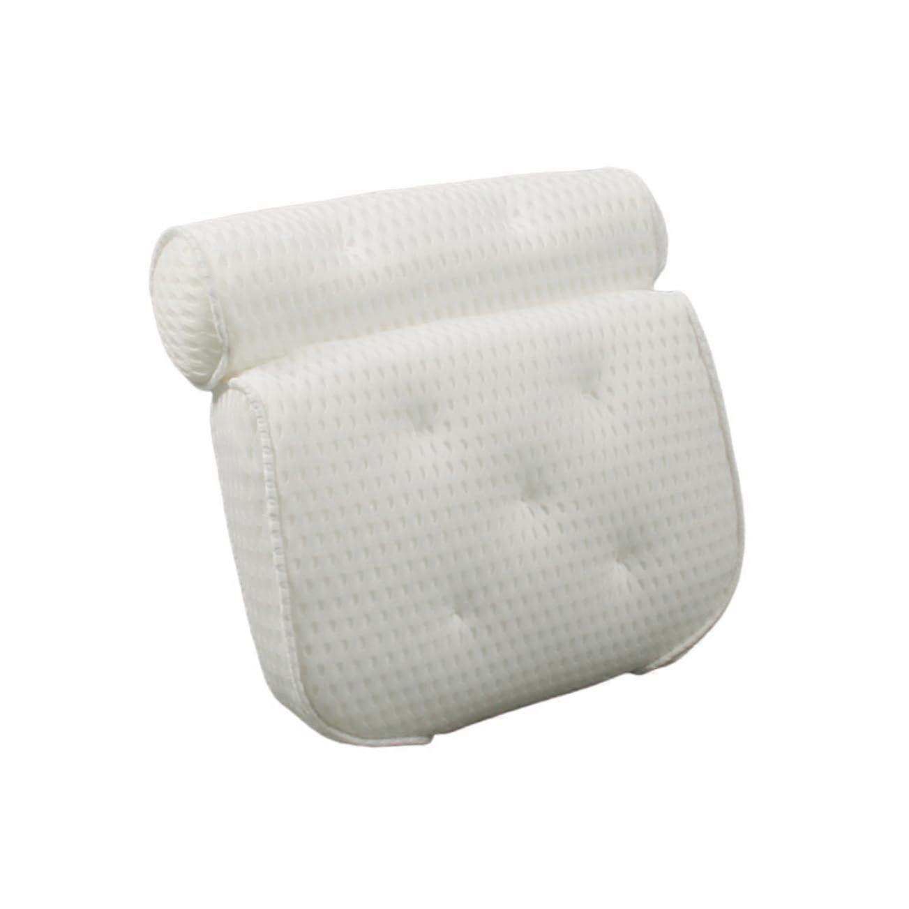 Bath Pillow with Ergonomic Neck Support, Memory Foam Spa Headrest, Waterproof and Secure Fit