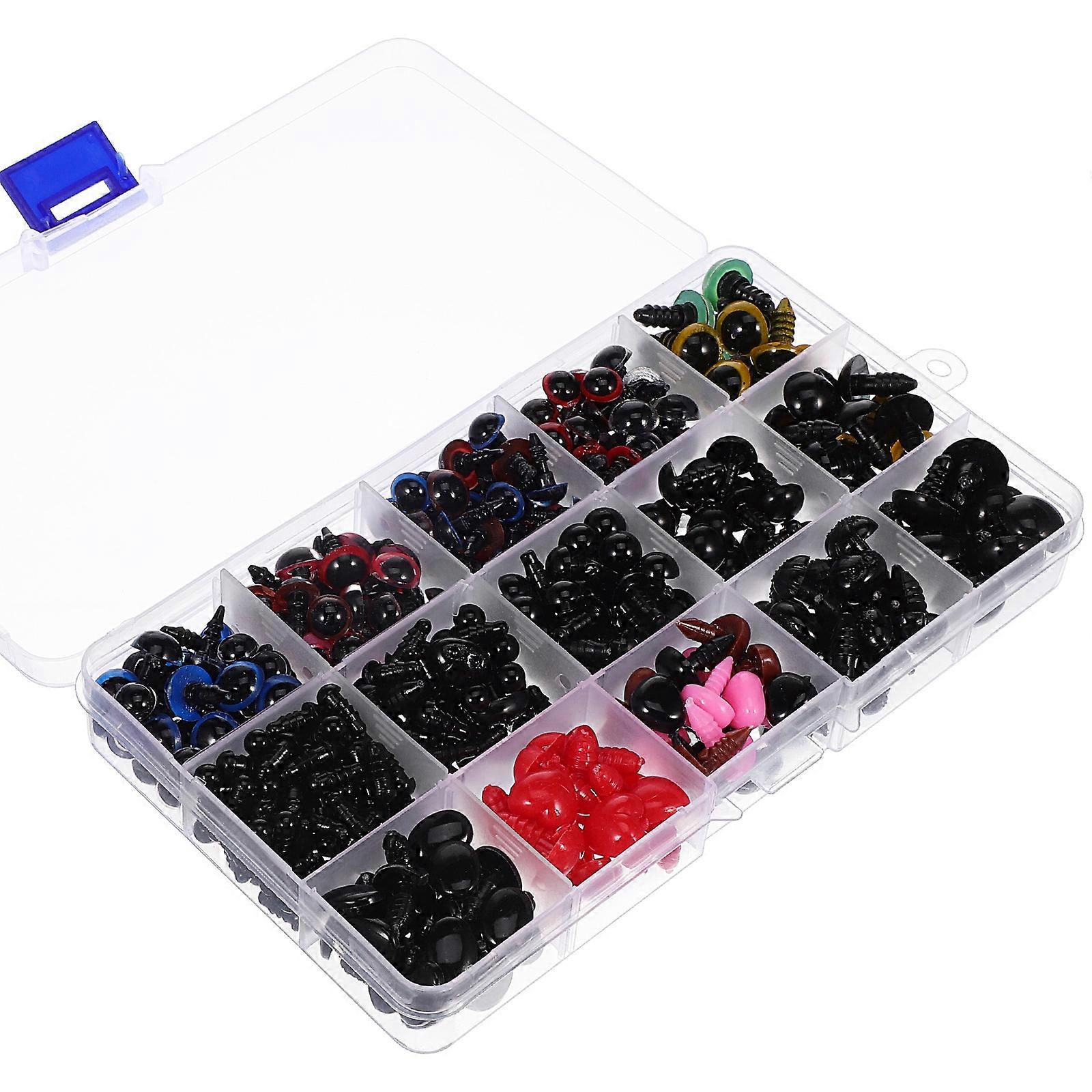 Craft Doll Eyes Button Eyes for Stuffed Animals 1Set Assorted Color