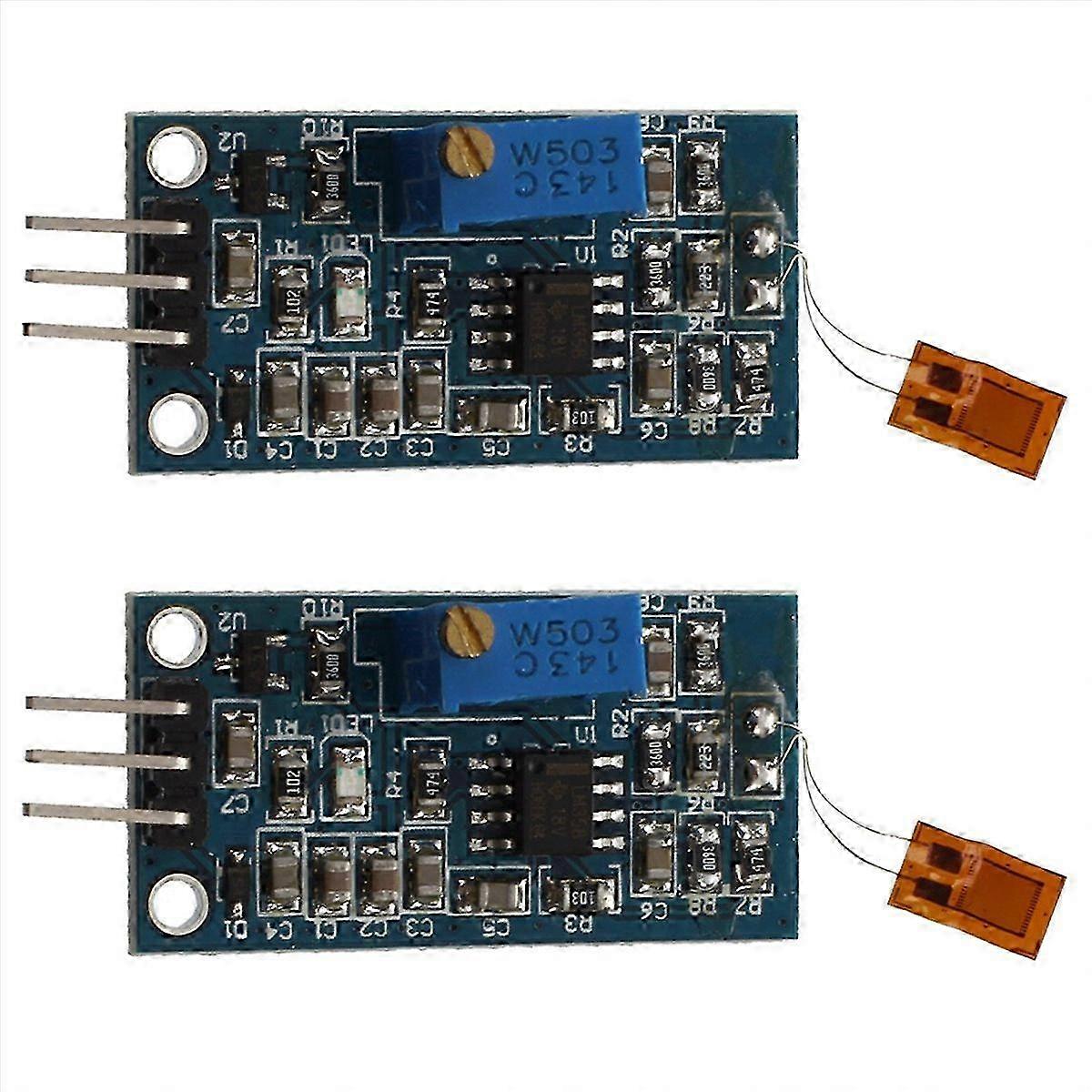 2X Strain Gauge Bending Detection Sensor Module with Weighing Amplifier & Voltage Output (Blue)