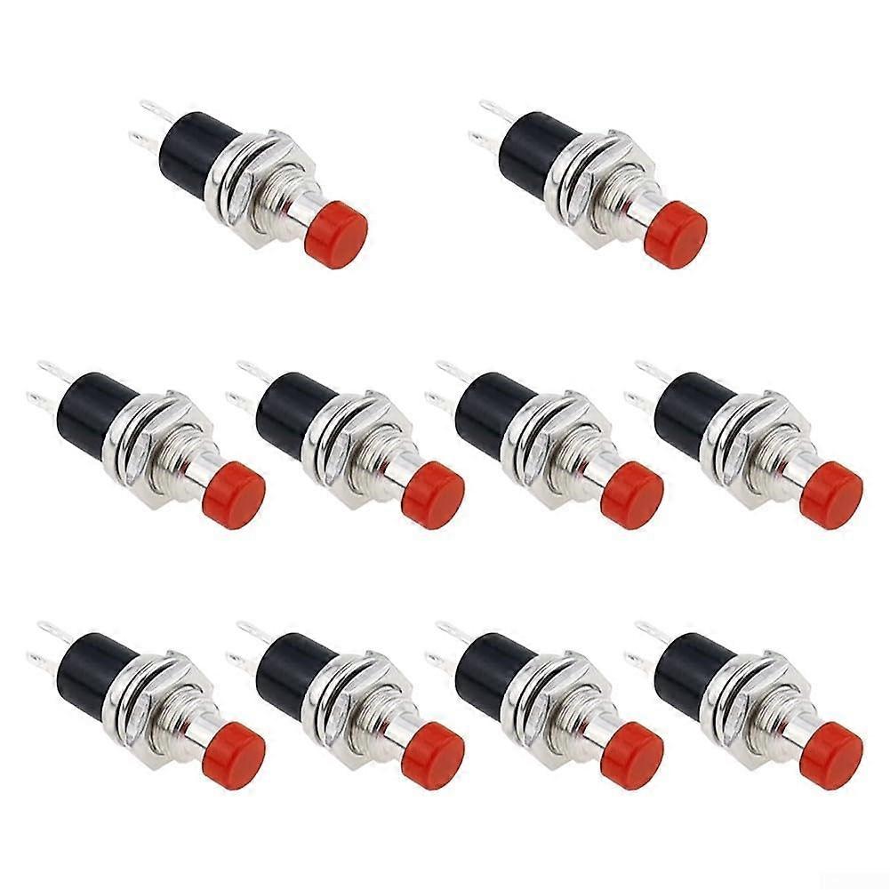 1020 Pcs Red Momentary Push Button Switch Set, Normally Closed Design, Automatic Reset