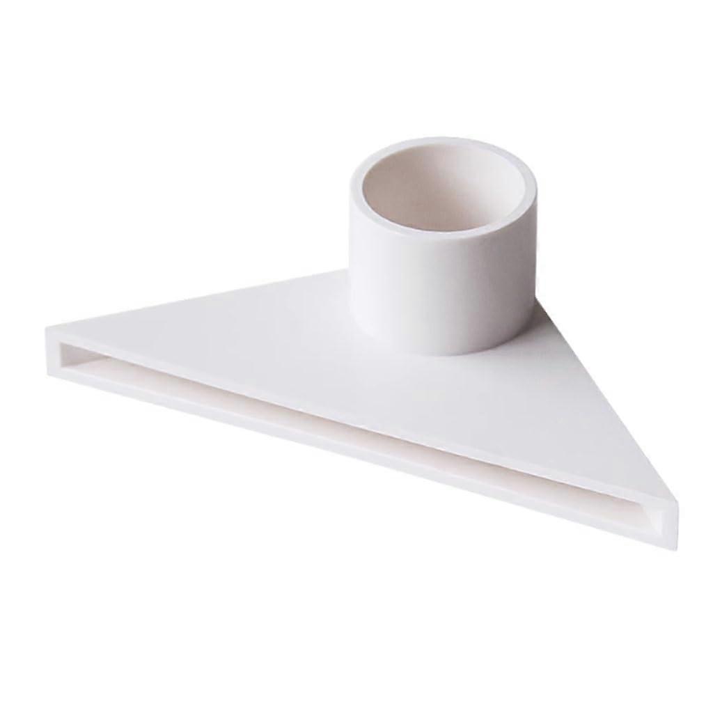 2 Pcs Aquarium PVC Triangular Outlet Connector 25mm Fish Tank Drainage Adapter for Flow Control