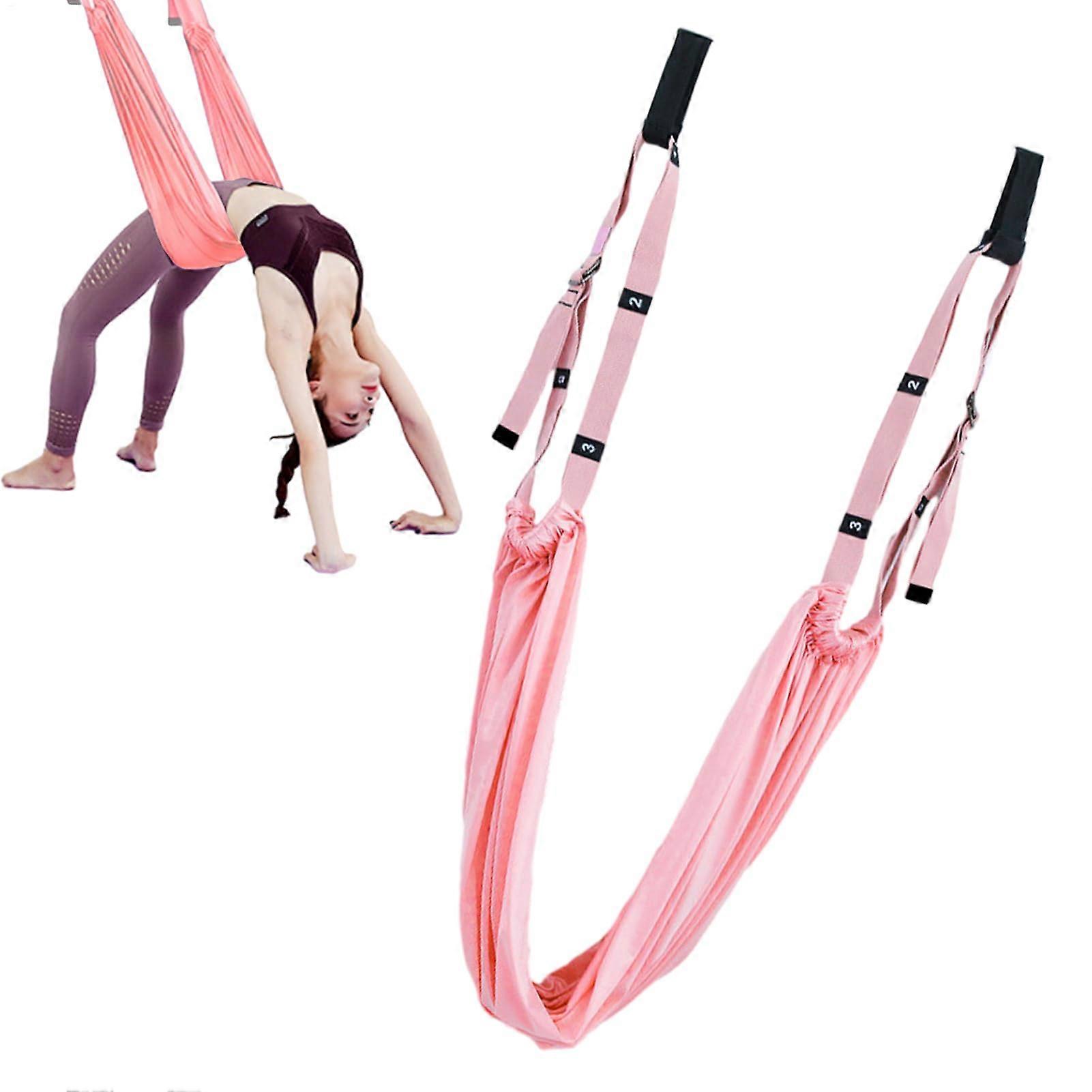 Aerial Yoga Hammock Swing for Flexibility and Core Training with Easy Setup Kit