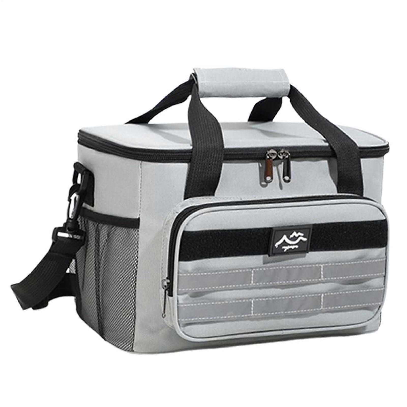 Thermal Lunch Box for Work with Efficient Insulation, Waterproof Design, Multiple Compartments, Grey