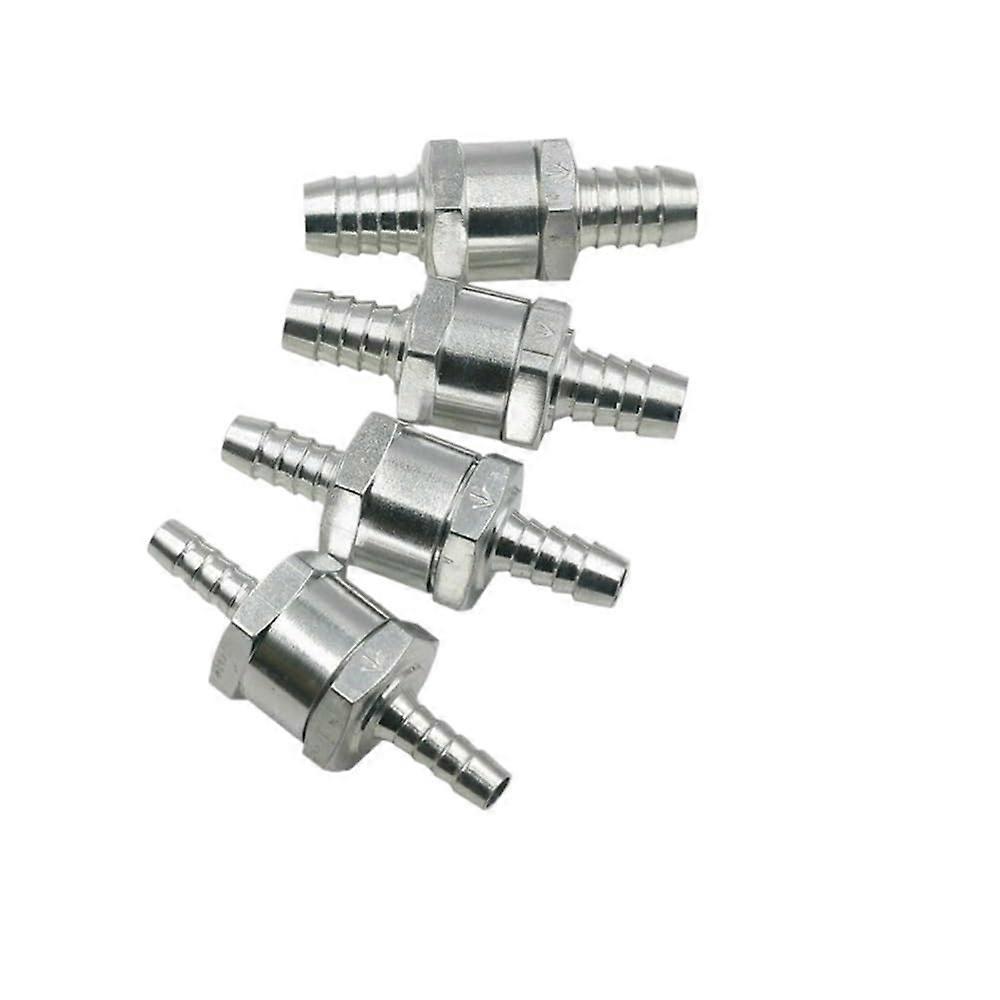 6mm Chrome Aluminium Non Valve OneWay Check for Water Inline Reliable Flow